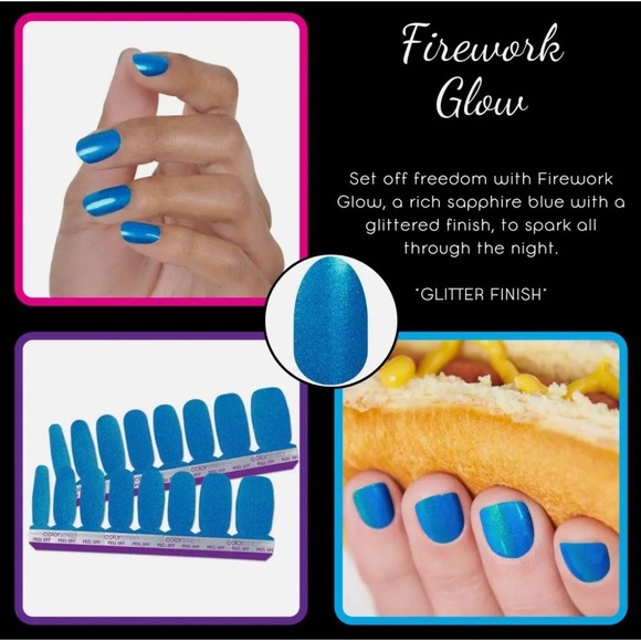 3 for $30 NWT Retired and Rare Color Street "Firework Glow" - Picture 2 of 10